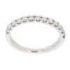 9ct White Gold 0.35ct Brilliant Cut Diamond Half Eternity Ring