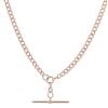 9ct Rose Gold Albert T-Bar Chain 18"