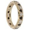 9ct Yellow Gold Cubic Zirconia and Sapphire Eternity Ring