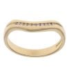 18ct Yellow Gold 0.05ct Diamond Wishbone Ring