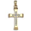 9 Carat Yellow Gold 25pts Diamond Cross