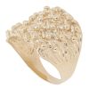 9ct Yellow Gold Five Row Keeper Ring