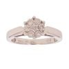 18ct White Gold 0.50ct Brilliant Cut Diamond Cluster Ring