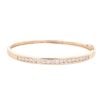 9ct Yellow Gold Cubic Zirconia Hinged Bangle