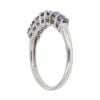9ct White Gold Tanzanite Half Eternity Ring