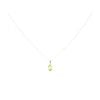 9ct Yellow Gold Peridot Pendant And Chain 18"