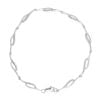 9ct White Gold 0.33ct Diamond Fancy Bracelet 7"