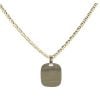 18ct Yellow Gold Patterned Square Pendant And Chain 24"