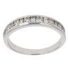 9ct White Gold 0.50ct Brilliant And Baguette Cut Diamond Fancy Ring