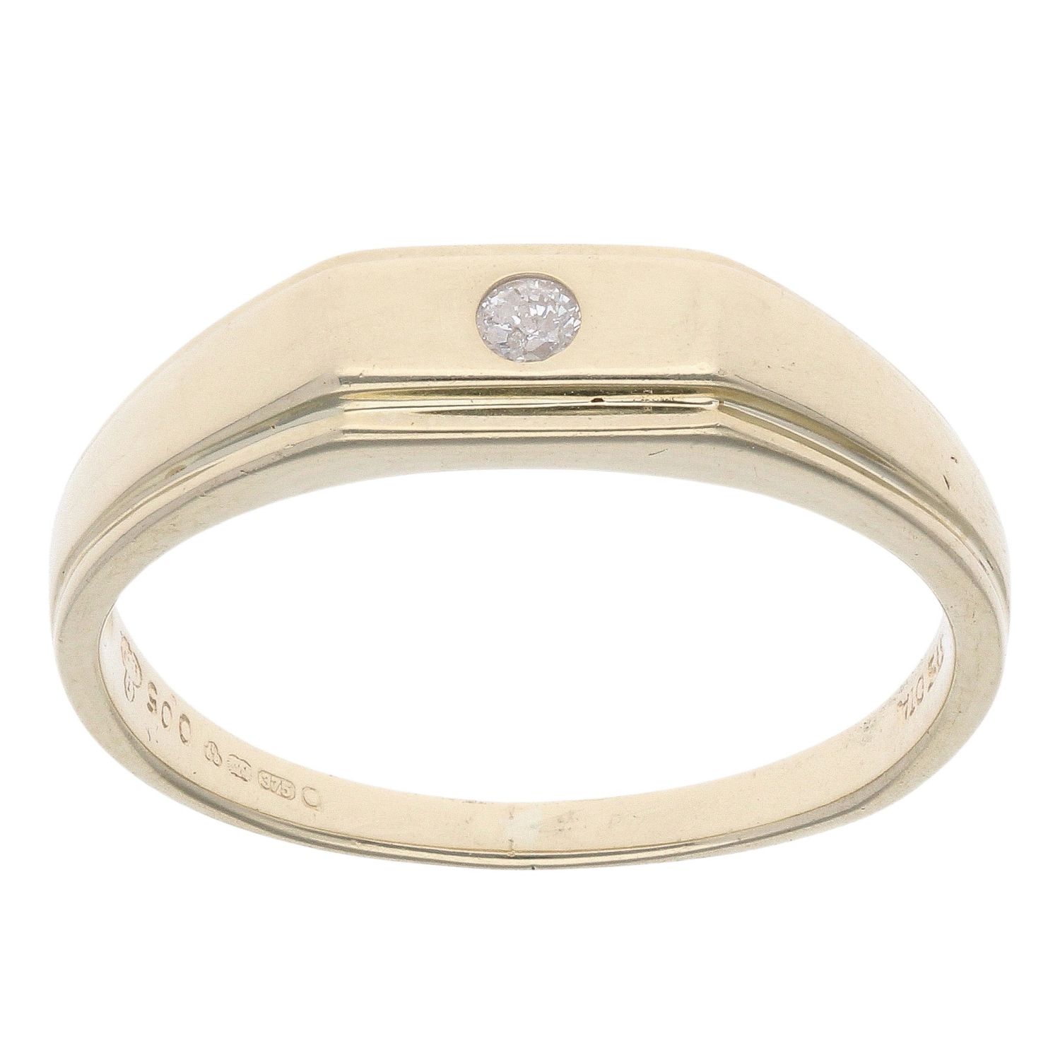 0.05ct Diamond Wedding Ring In 9ct Yellow Gold main image 1