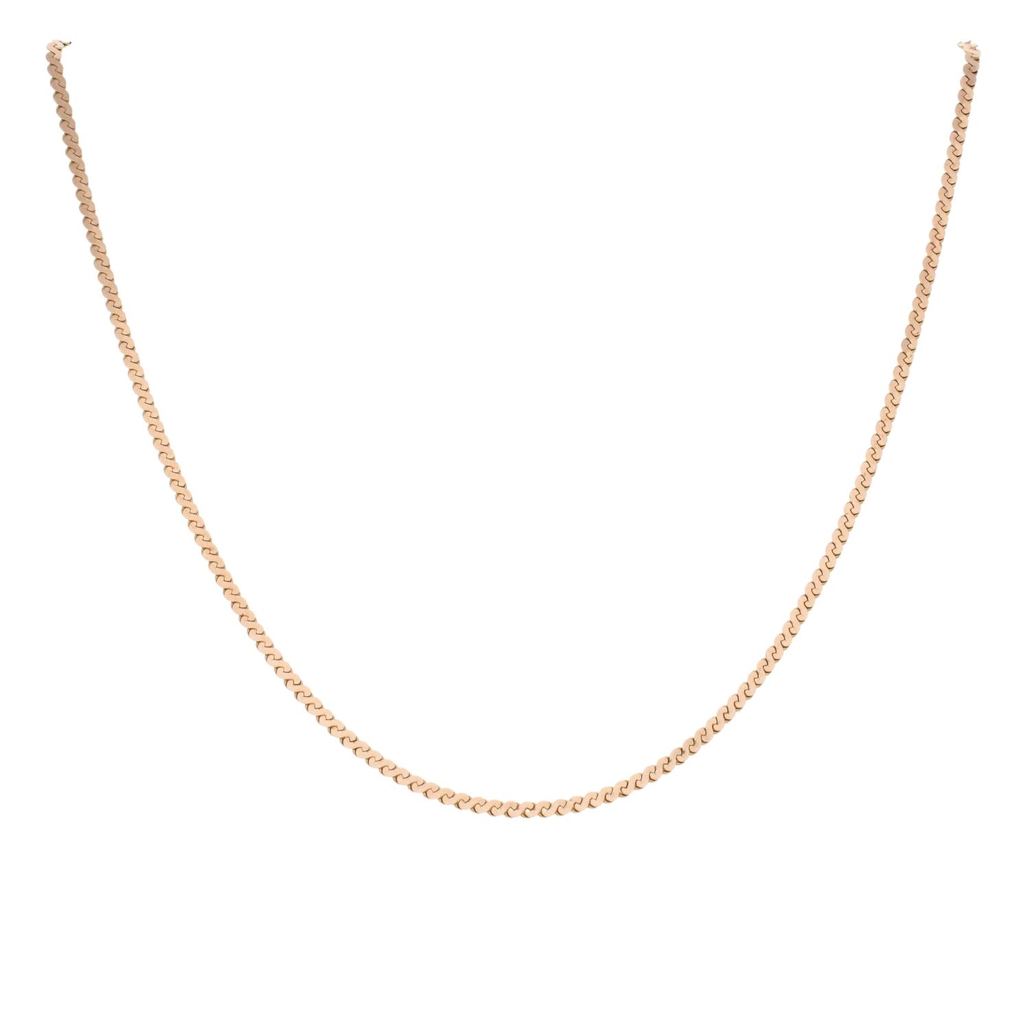 9ct Rose Gold Snake Chain 16" Ramsdens Jewellery