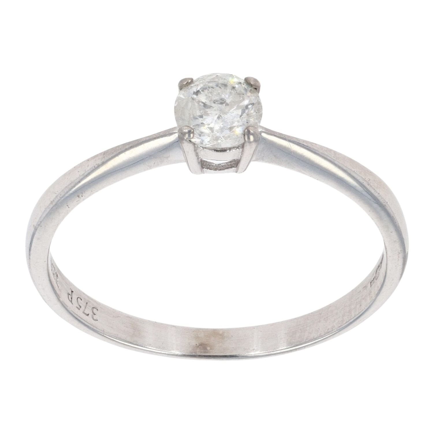 9ct White Gold 0.25ct Diamond Solitaire Ring main image 0