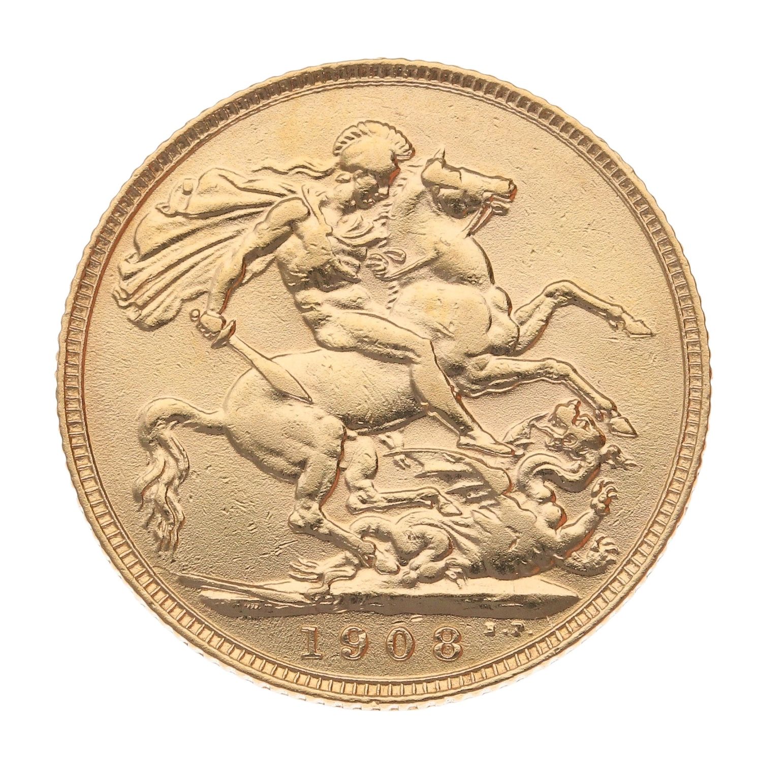 1908 Edward VII Full Sovereign Coin RAMS959376705001 | Ramsdens Jewellery