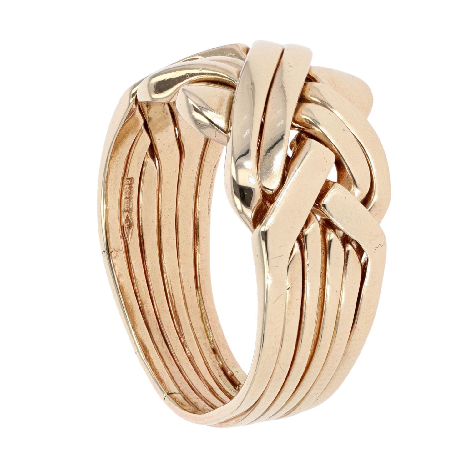 9ct Yellow Gold Six Piece Puzzle Ring Ramsdens Jewellery