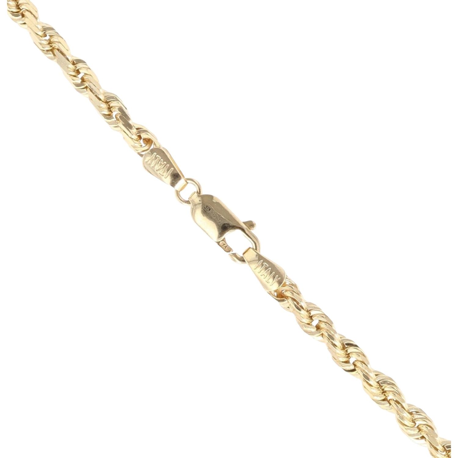 9ct Yellow Gold Rope Chain 24" RAMS3380000203 Ramsdens Jewellery