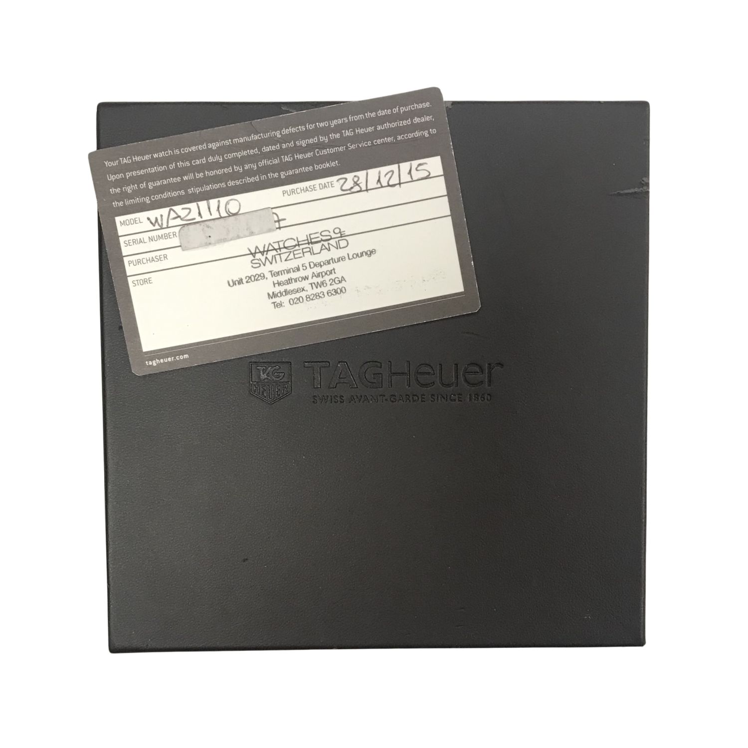 Tag Heuer Formula 1 Pre Owned Watch Ref WAZ1110 Ramsdens Jewellery