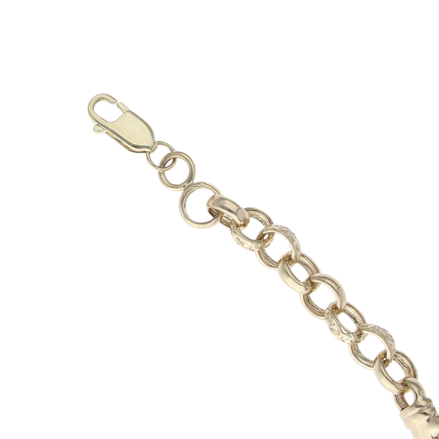 9ct Yellow Gold Boxing Glove Belcher Bracelet 6" RAMS208301238601