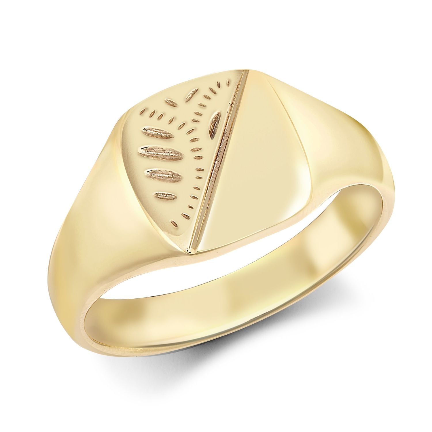 9ct Yellow Gold Signet Ring RAMSJRN145 Ramsdens Jewellery