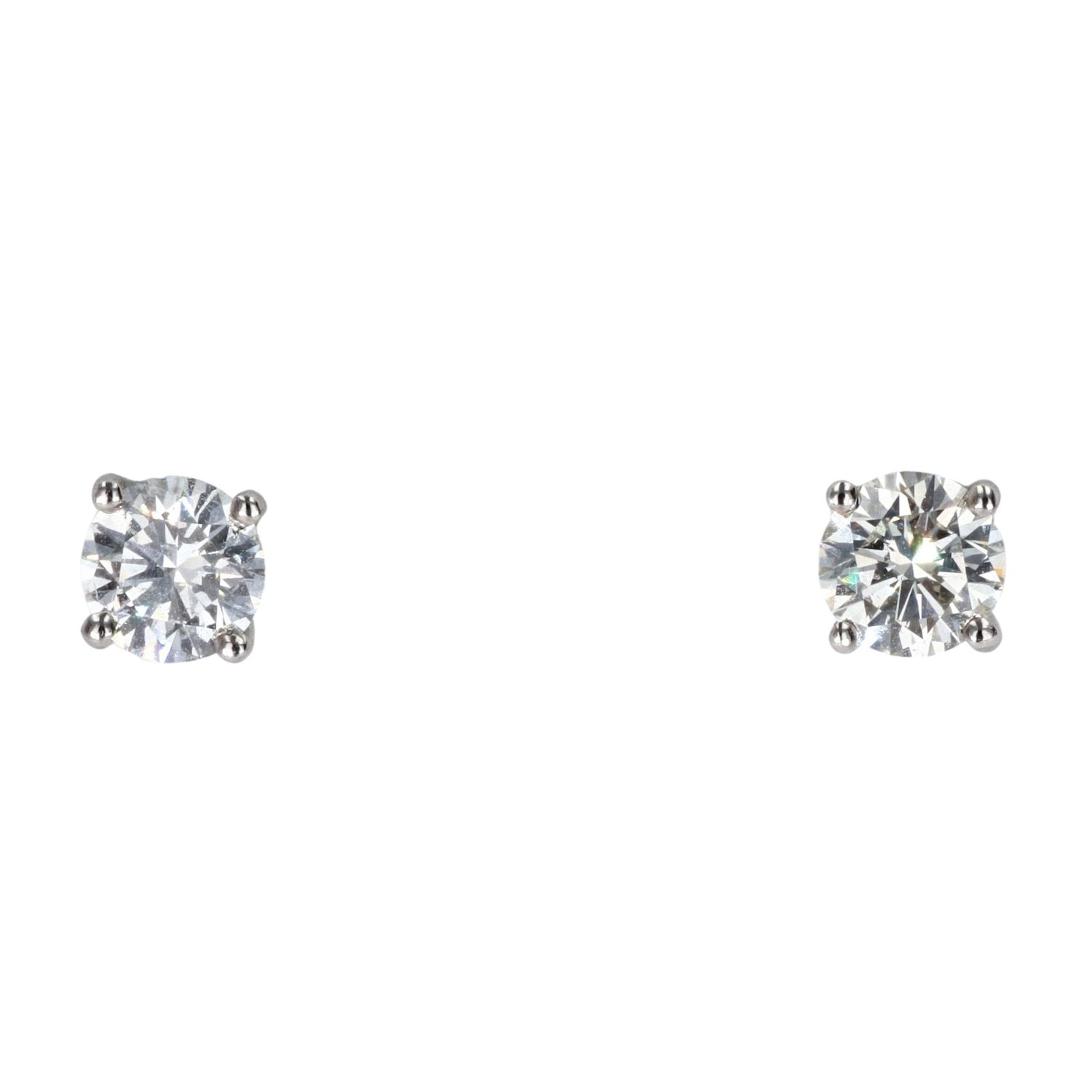 Platinum Diamond Stud Earrings Ramsdens Jewellery