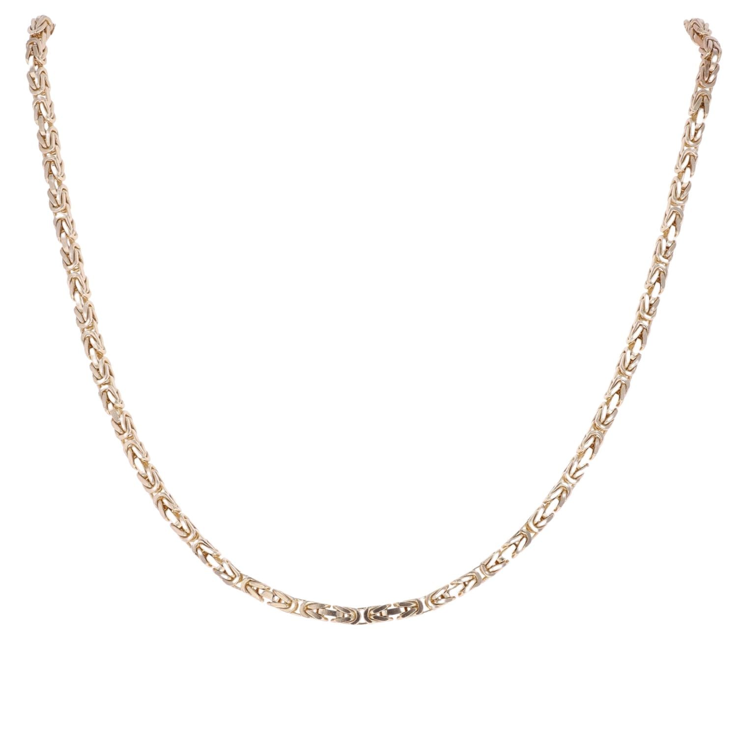 9ct Yellow Gold Byzantine Chain 24