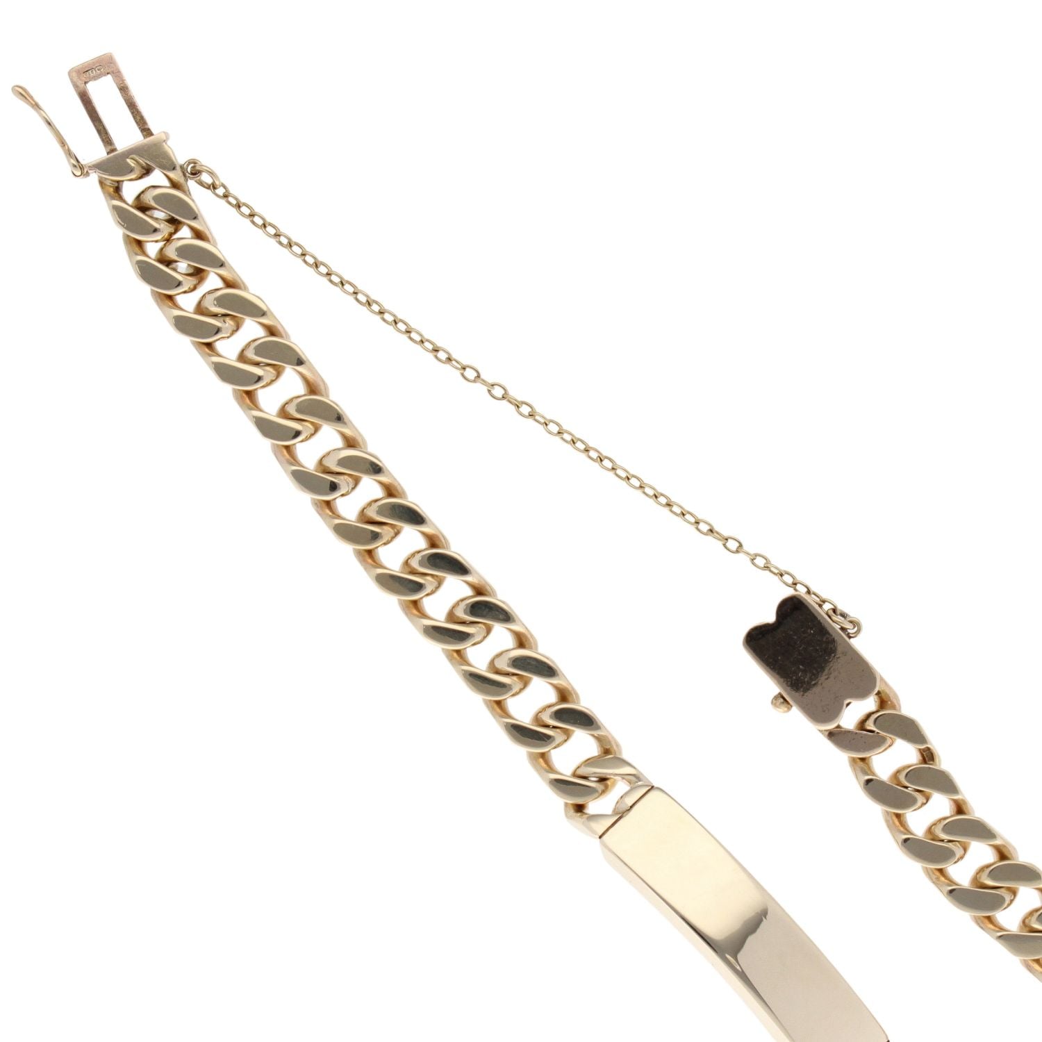 9ct Yellow Gold ID Bracelet 8" RAMS193232053006 Ramsdens Jewellery