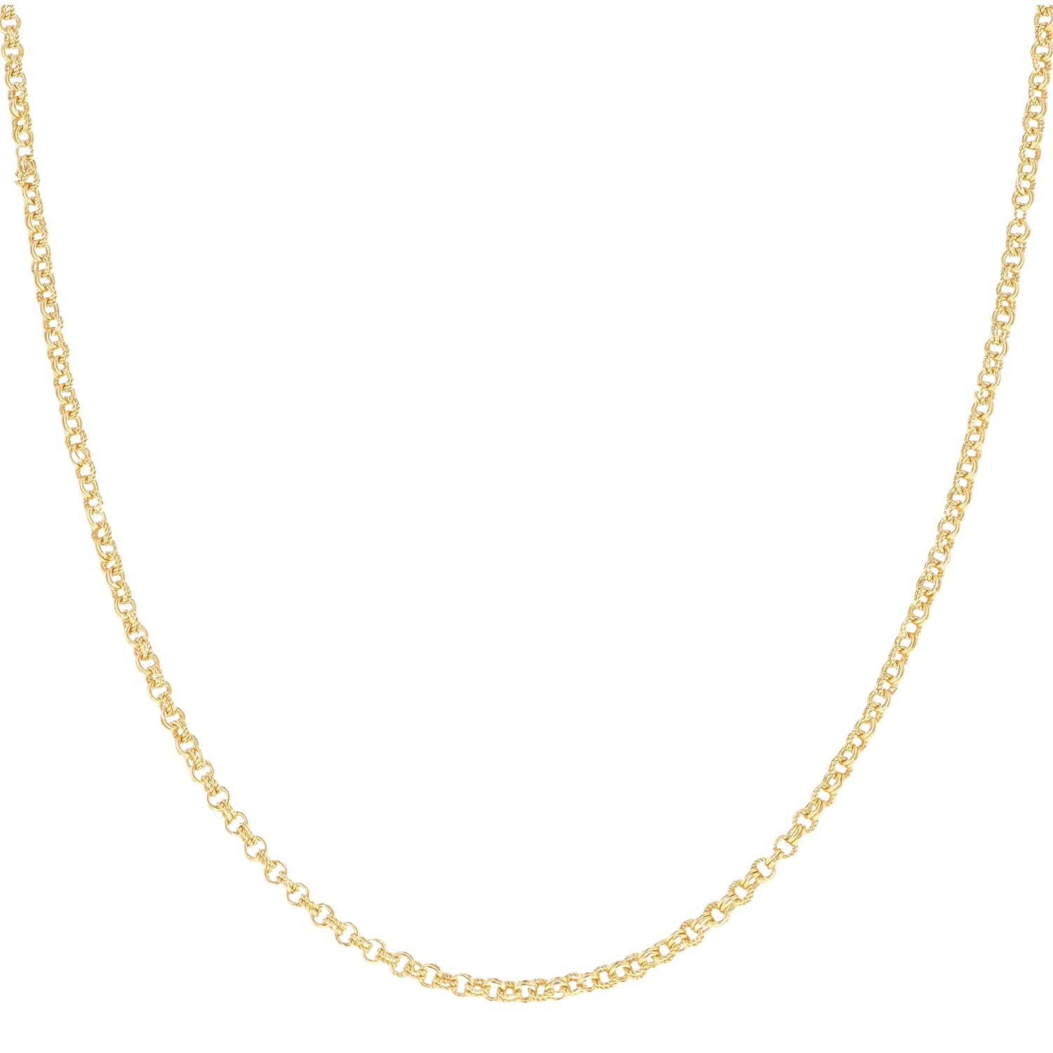 18ct Yellow Gold Belcher Chain 24
