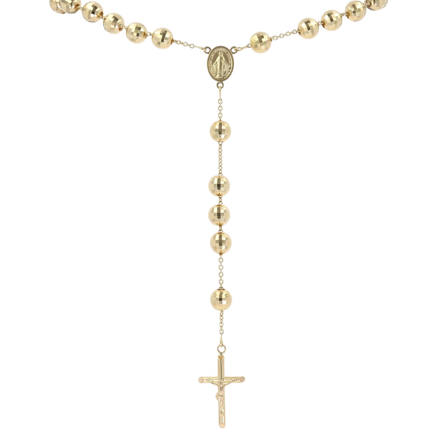 Yellow Gold Gold Rosary Necklace Near Me 18ct Yellow Gold Rosary Beads 26