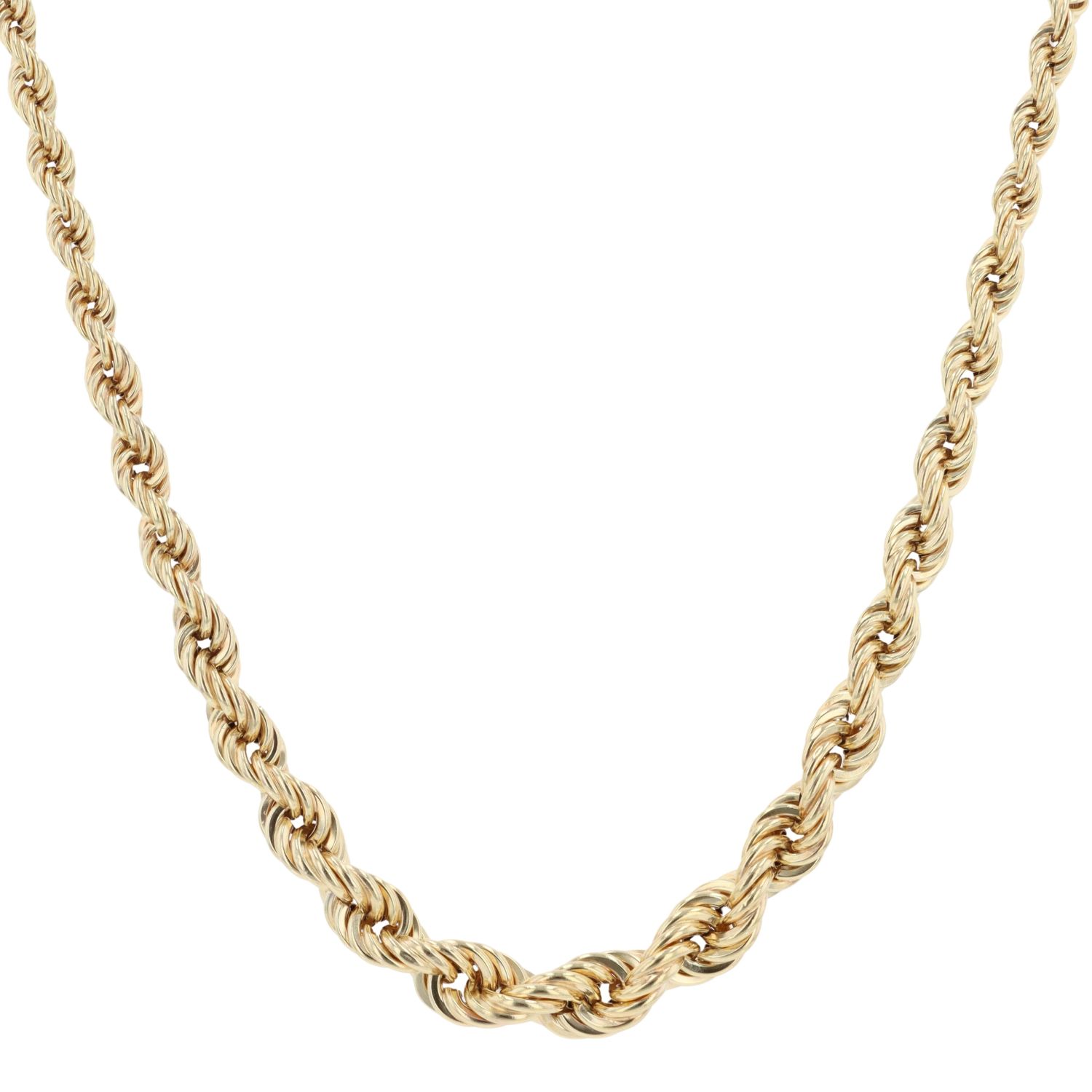 Graduation Ropes Gold 9ct Yellow Gold Graduating Rope Chain 18