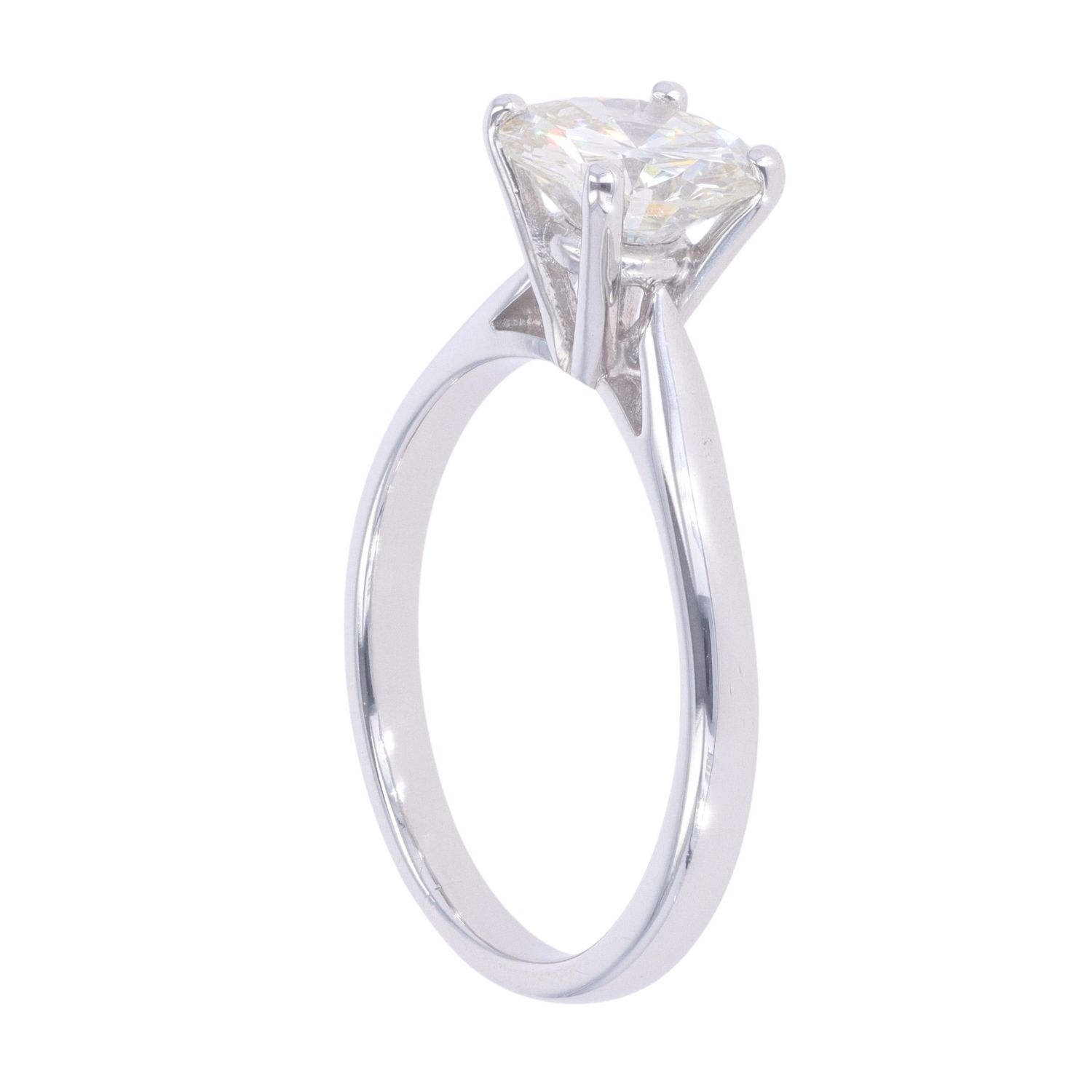 Boucles D'oreilles Puces En Platine Avec Diamant 1,50ct E-VVS2 - Solitaires Brillants - Neuves Avec étiquettes