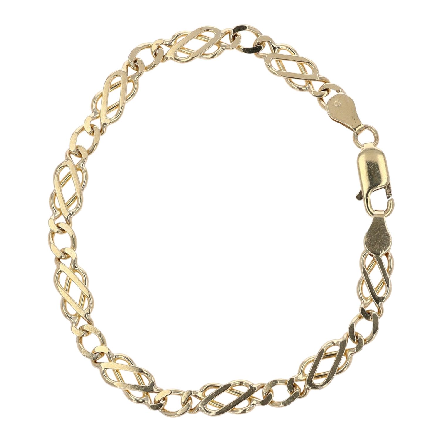 9ct Yellow Gold Celtic Bracelet 7.5" Ramsdens Jewellery