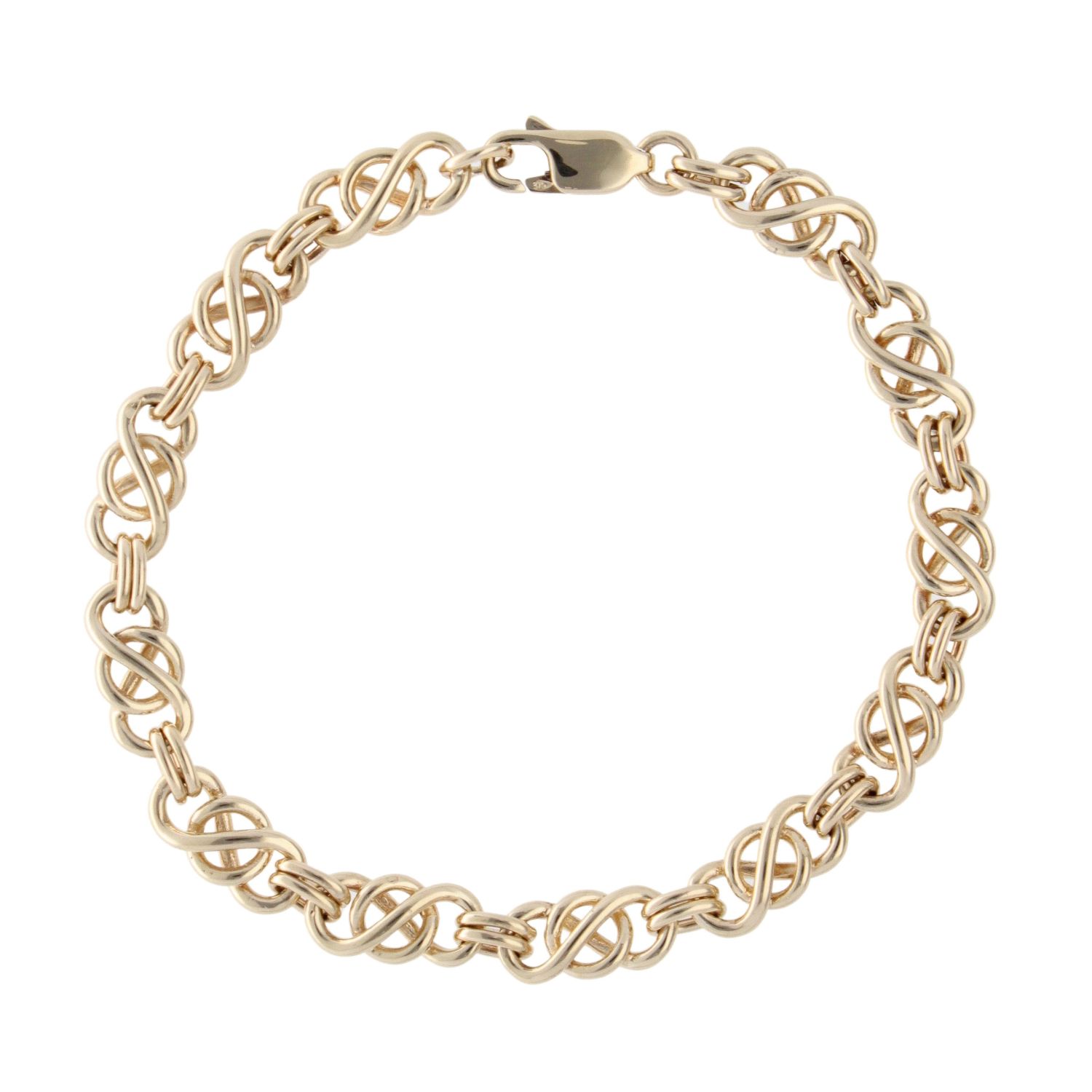 9ct Yellow Gold Celtic Bracelet 7" Ramsdens Jewellery