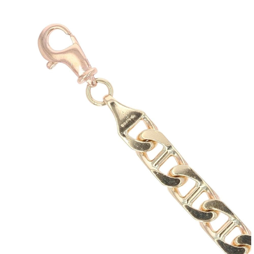 9ct Yellow Gold Anchor Bracelet 8.5"
