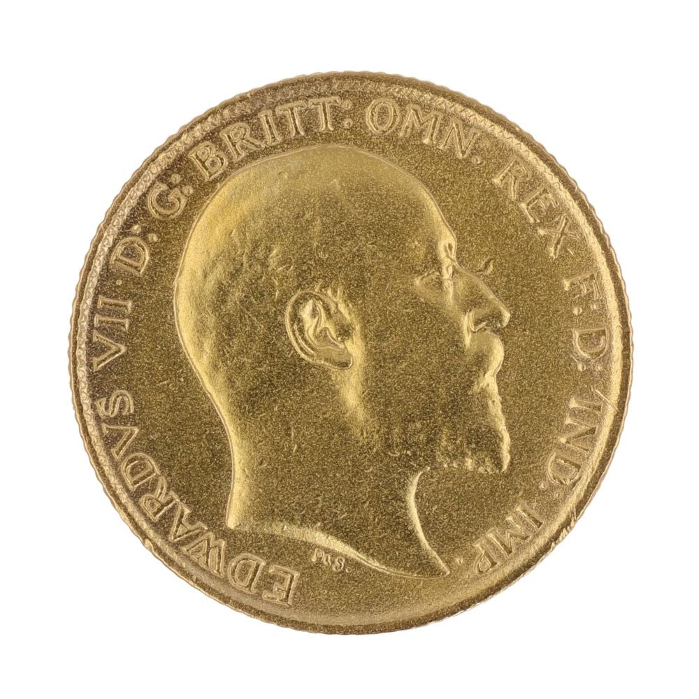 1906 Edward VII Half Sovereign Coin
