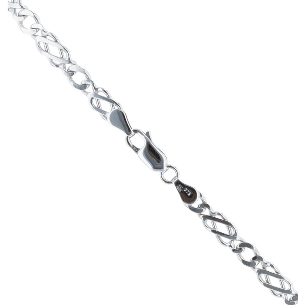 9ct White Gold Celtic Chain 18"