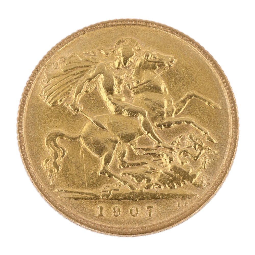 1907 Edward London Half Sovereign Coin Ramsdens Jewellery