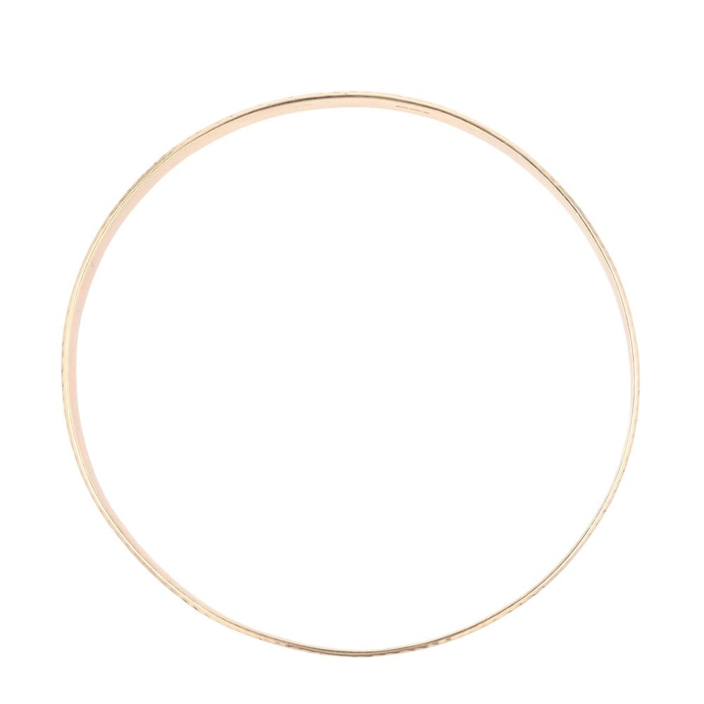 9ct Yellow Gold Patterned Scrollwork Bangle