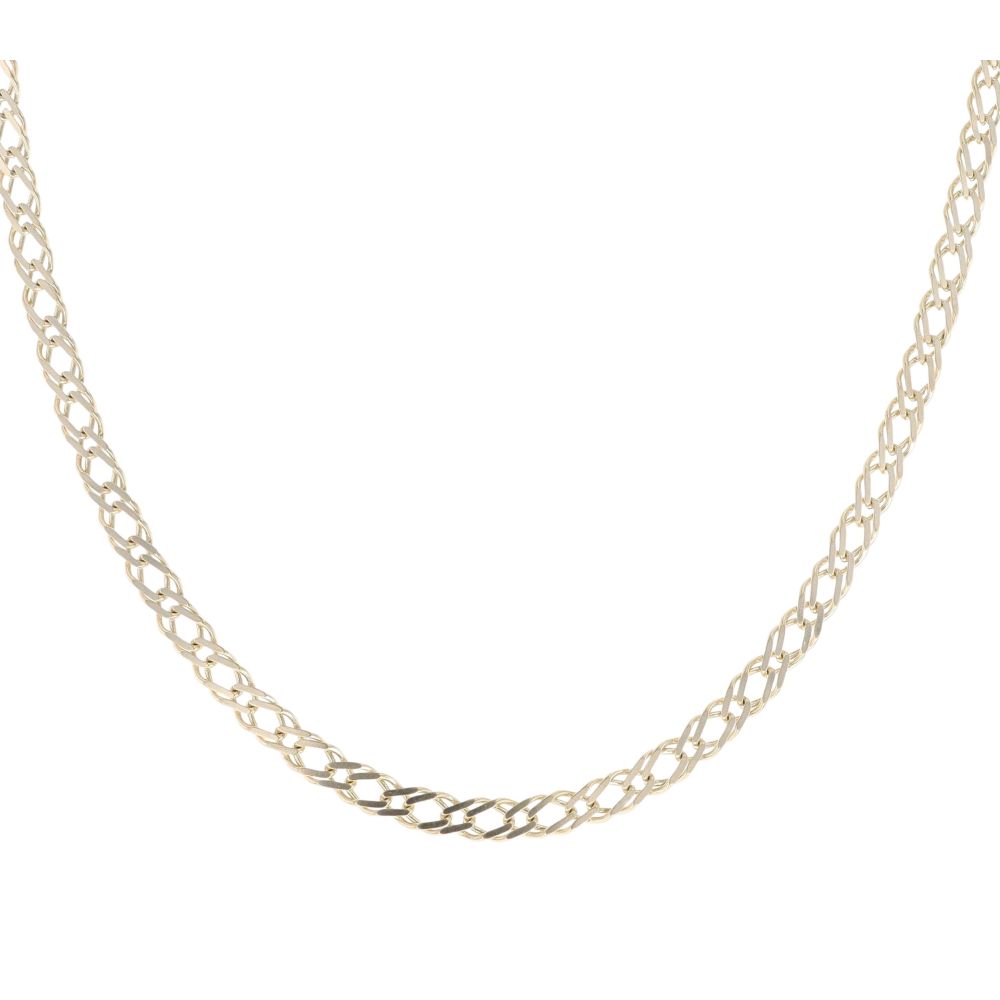9ct Yellow Gold Double Curb Chain 18" RAMS943337395002 Ramsdens Jewellery