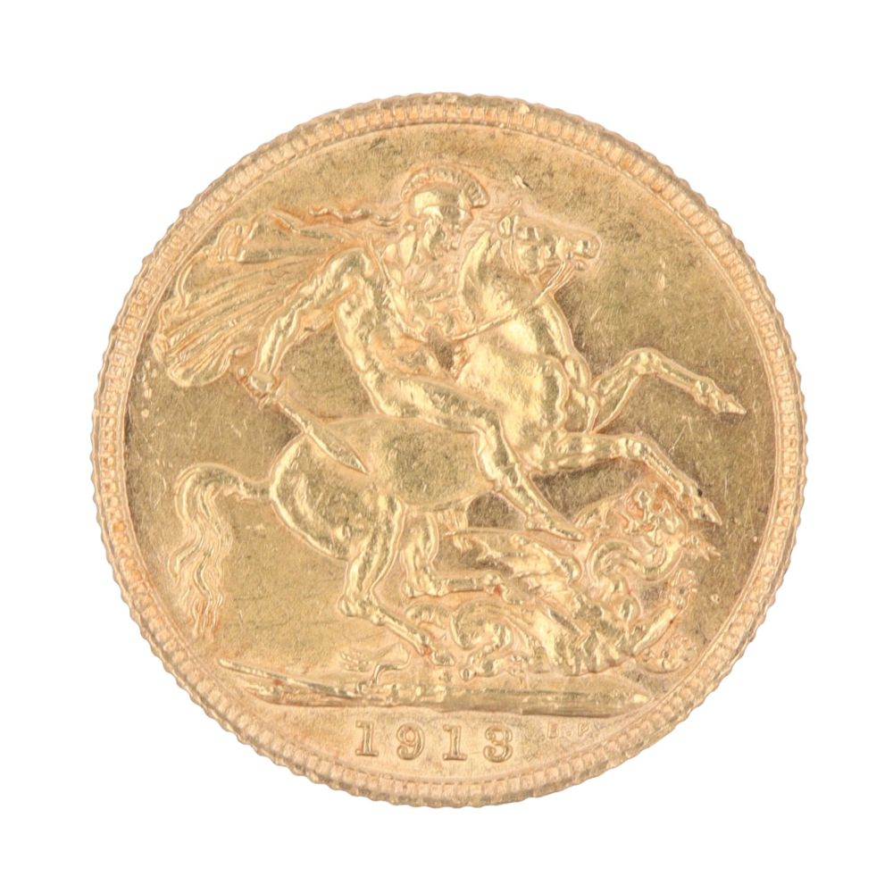 1913 George V Full Sovereign Coin