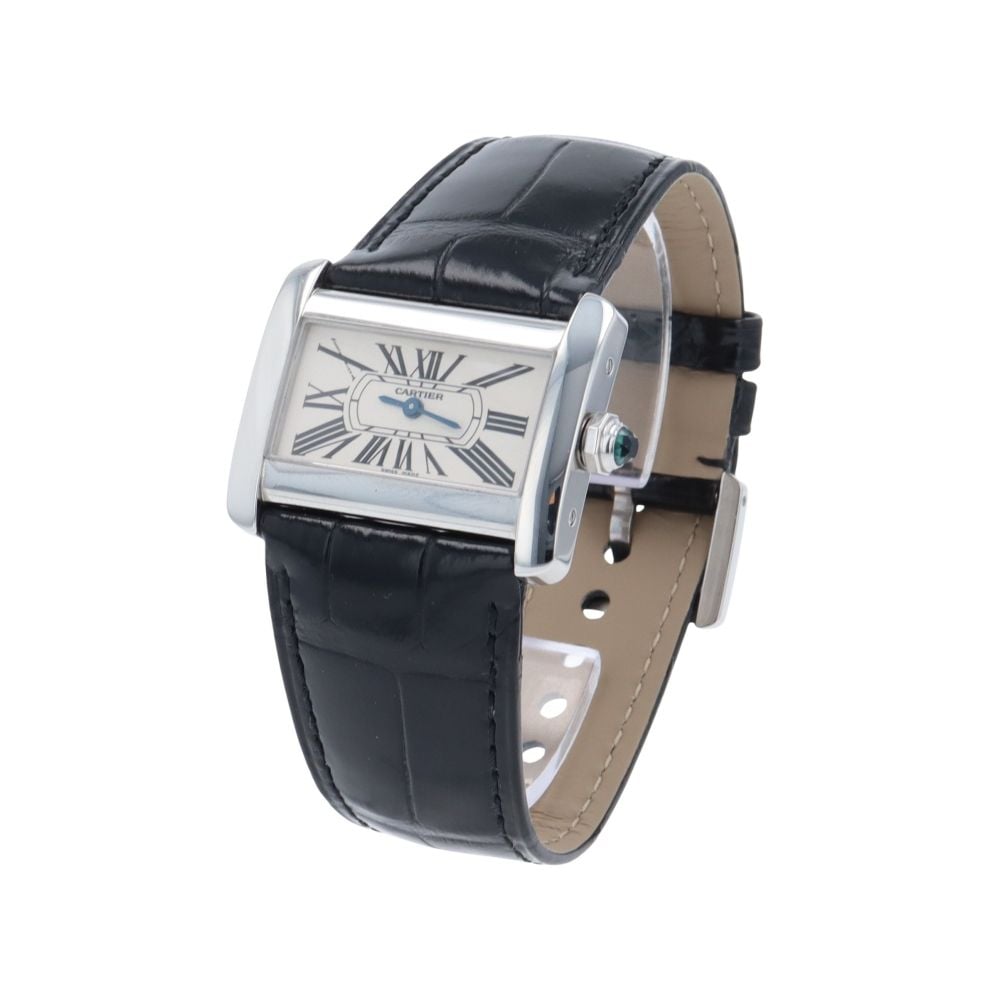 Cartier Tank Divan Pre Owned Watch Ref 2599 Ramsdens Jewellery