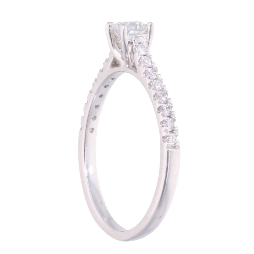 9ct White Gold 0.50ct Diamond Solitaire Ring