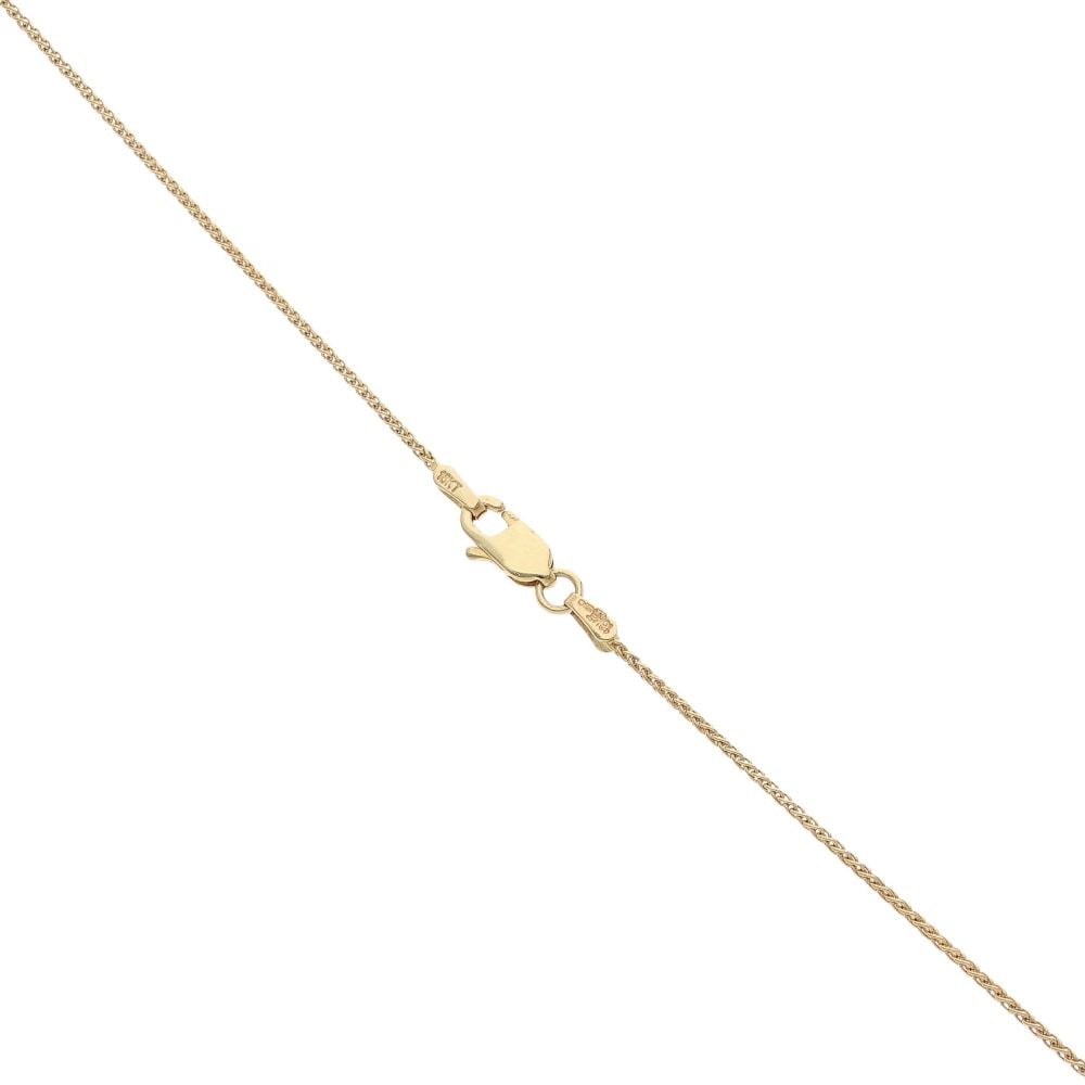 18ct Yellow Gold 0.10ct Diamond And Ruby Cluster Pendant And Chain 16"