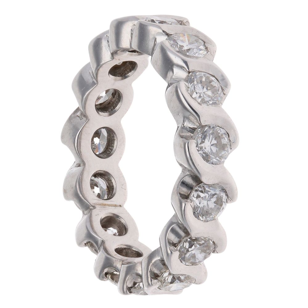 18ct White Gold 1.50ct Brilliant Cut Diamond Full Eternity Ring
