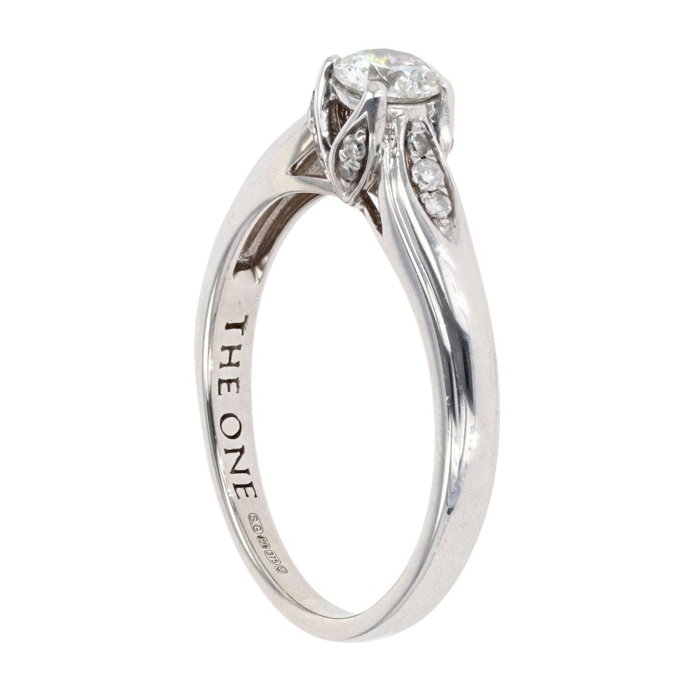 9ct White Gold 0.50ct Diamond Solitaire Ring