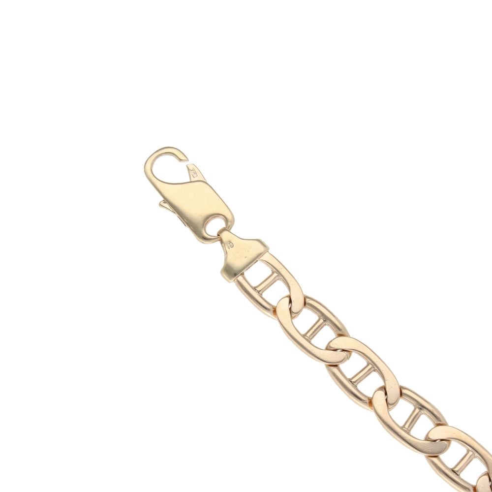 9ct Yellow Gold Anchor Bracelet 9.5"