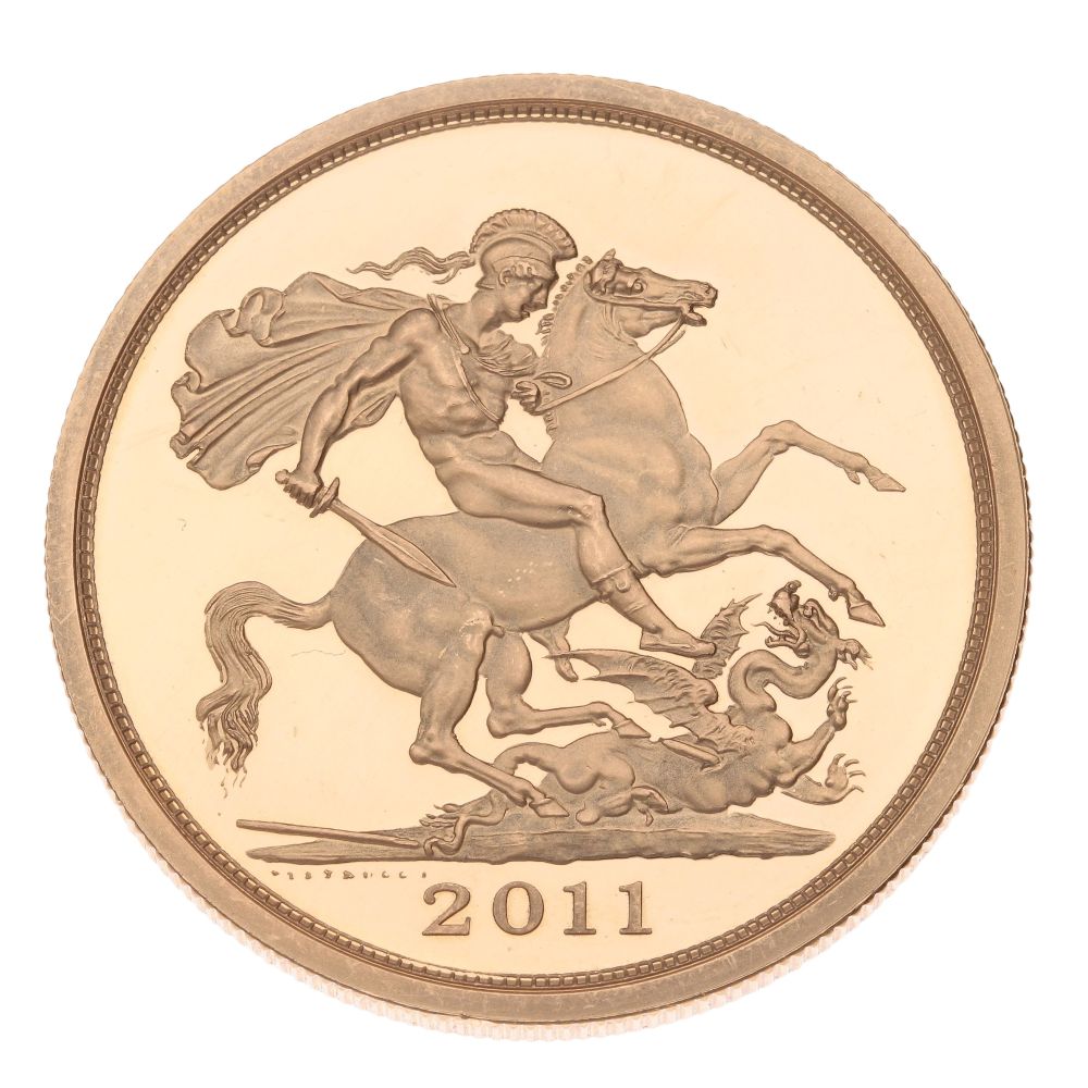 2011 Elizabeth II Quintuple 5 Pound Coin