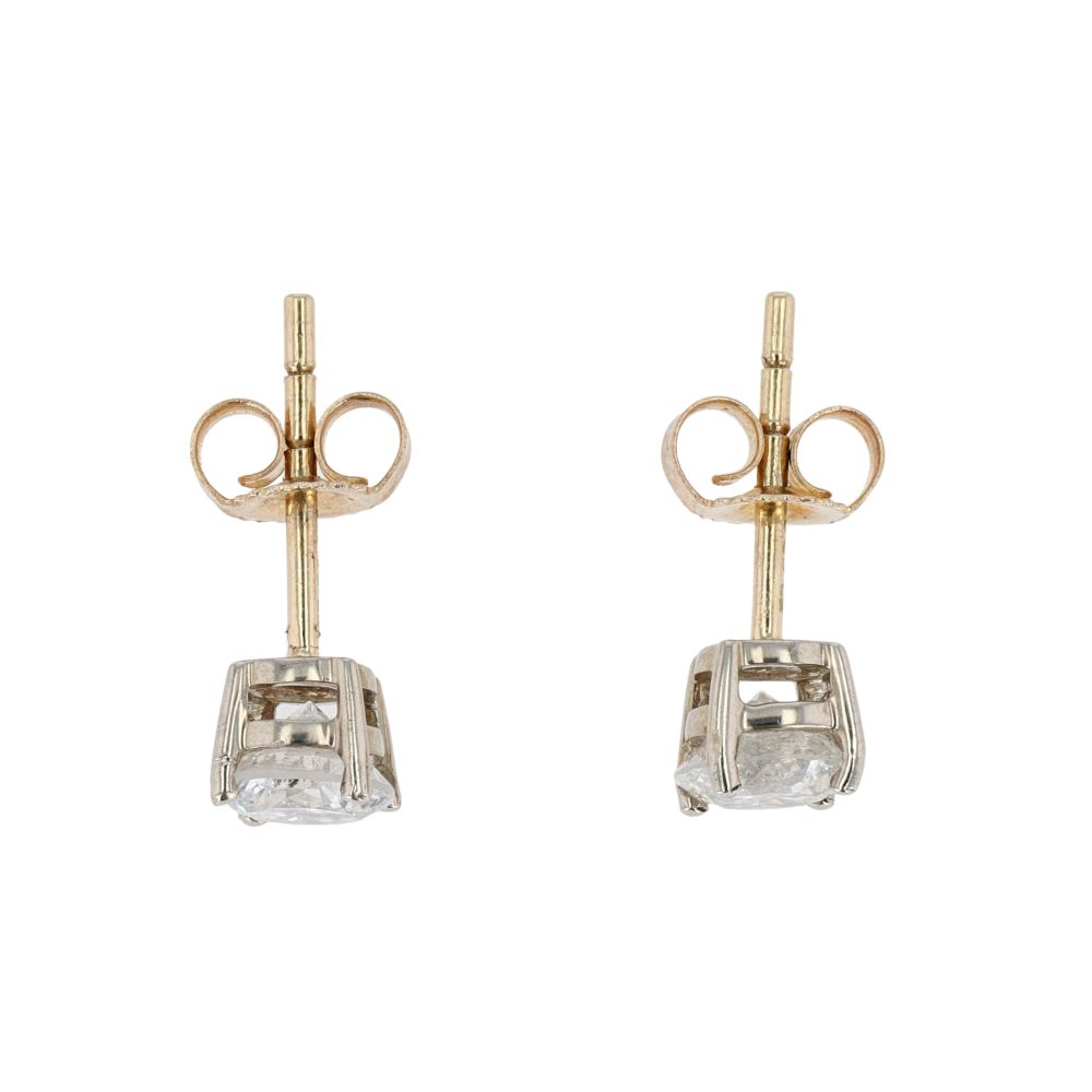 0.10ct Diamond Stud Earrings In 9ct Yellow Gold main image 1