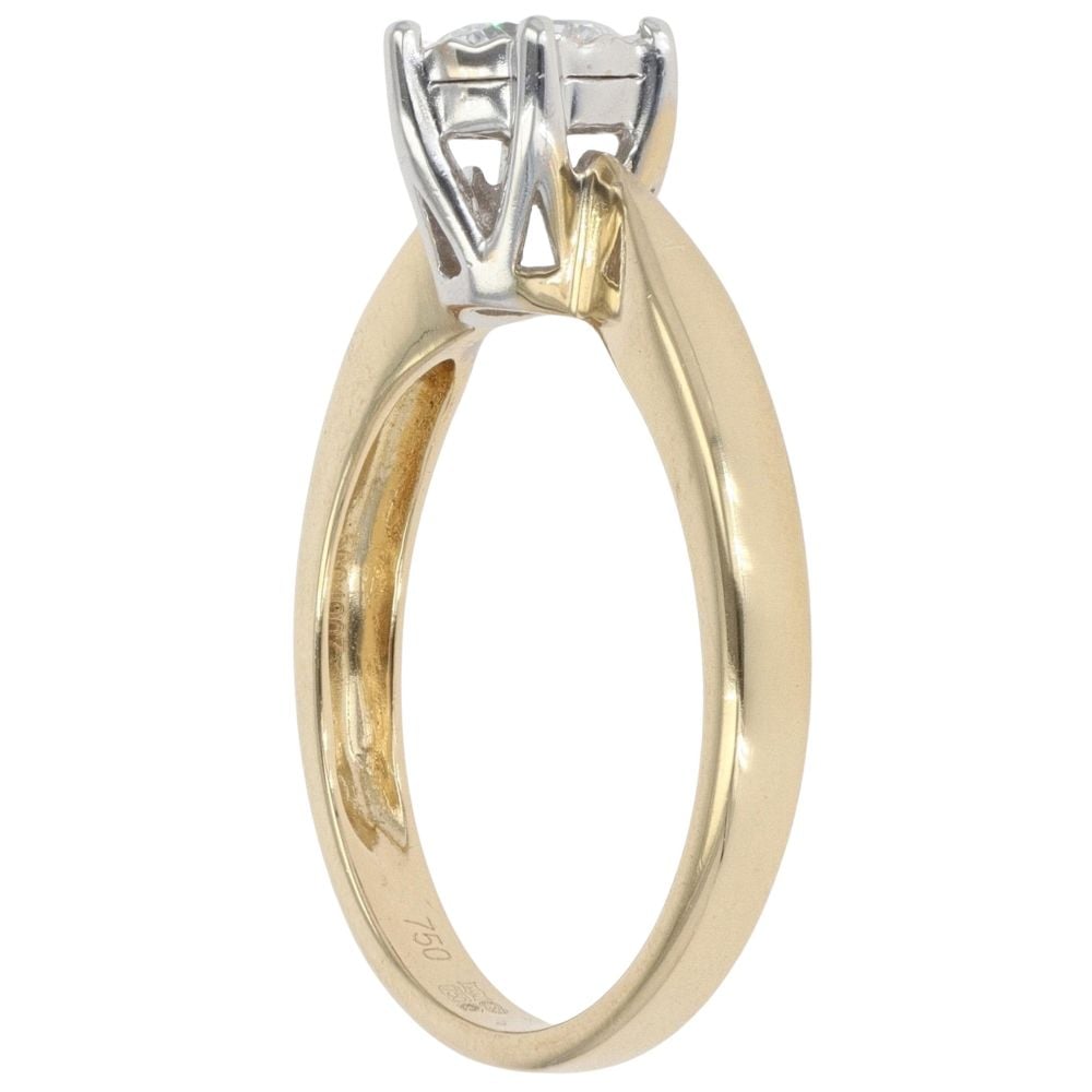 18ct Yellow Gold 0.50ct Brilliant Cut Diamond Solitaire Ring