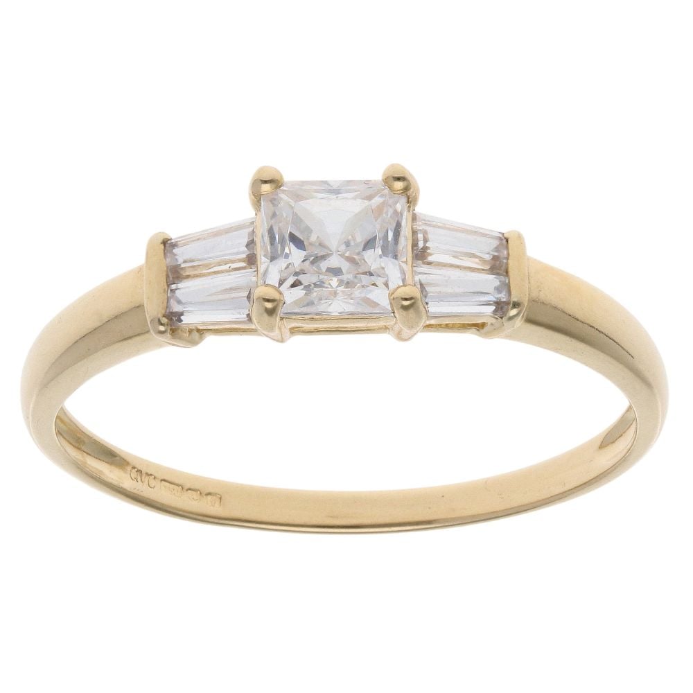 18ct Yellow Gold Cubic Zirconia Ring