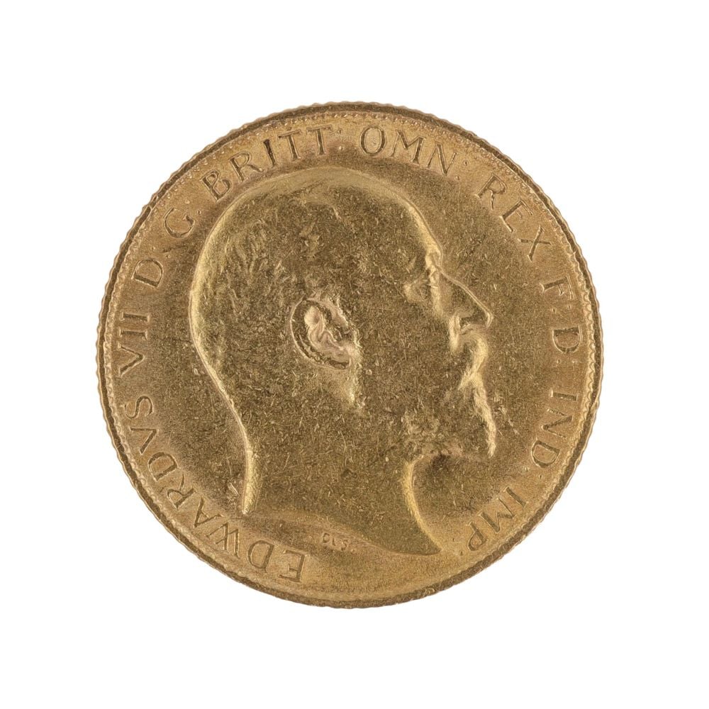 1909 Edward VII Half Sovereign Coin