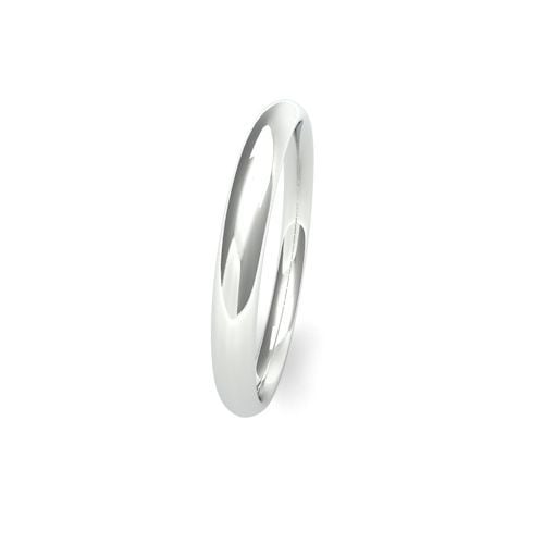 Platinum 2.5mm Traditional Court Wedding Band